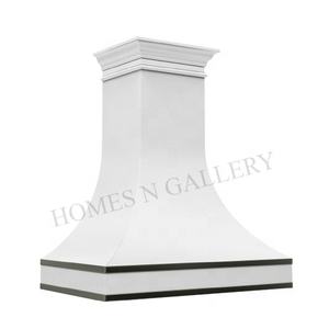 Hotte de cuisine en cuivre et laiton, de style antique, faite à la main, en acier inoxydable, en forme de boîte, pour îlot et mur, fabriquée en Inde. - Product Image 6