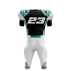 Ensemble d'uniformes de football américain 100% Polyester respirant Dernier design Prix raisonnable Option grande taille - Product Image 2