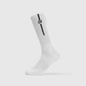 Chaussettes de sport StrideGuard 100% coton, logo personnalisable brodé, antibactériennes, adaptées aux diabétiques, motif imprimé automne - Product Image 1