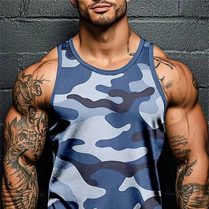 3D Print Camouflage Graphic <b>Men's</b> Sleeveless T-Shirt Summer New <b>Sport</b> Fitness <b>Vest</b> Outdoor Casual <b>Man</b> Gym Clothing Quick Drying - Product Image 4