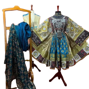 2026 Latest Handmade Embroidery Afghan Style Vintage Women's <b>Wedding</b> Party Dresses Matching Men's Vest Waistcoat - Product Image 1