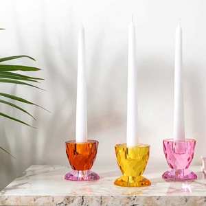 Bougeoir décoratif transparent en acrylique moderne pour la maison et les événements - Product Image 4