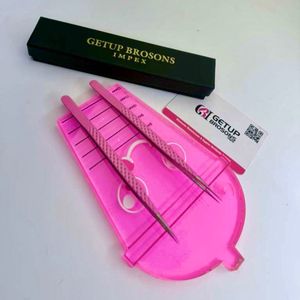 Últimas Novedades: Bonitas Placas Magnéticas de Acrílico Rosa Sostenible para Extensiones de Pestañas - Diseños de Flor, Óvalo, Corazón y Mariposa Personalizables - Product Image 1