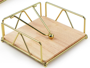 Porte-serviettes en laiton vieilli vintage à la demande avec finition faite à la main Accessoire de table unique pour la maison au prix d'usine - Product Image 2