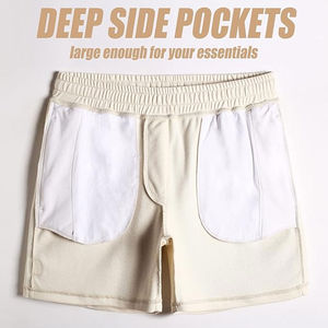 Personalizado verano deporte algodón Terry sudor Unisex pantalones cortos hombres correr gimnasio de talla grande pantalones cortos de los hombres - Product Image 5