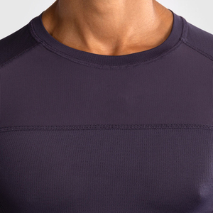 Camiseta Deportiva de Manga Corta de Secado Rápido, Compresión, Transpirable, Ajuste Holgado, 100% Algodón, Cuello Redondo, Spandex/Poliéster - Product Image 4