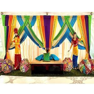Acheter Statues Punjabi grandeur nature pour Mehndi Decor Punjabi Wedding Jago Decor With FRP Statues Statues en fibre de verre Punjabi Parties - Product Image 1