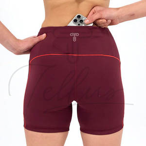 Shorts Deportivos de Cintura Media Elástica, Compresión, Ajustados, para Otoño, para Correr, Gimnasio, Entrenamiento, para Mujer, al por Mayor - Product Image 2