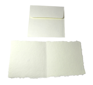 Juego de Papelería Hecho a Mano con Papel de Algodón Reciclado de Primera Calidad con Borde Deshilachado y Sobres de Estilo de Vida Ecológico, Sin Madera y Sin Ácido - Product Image 2