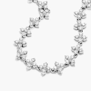 Luxury 2.5mm Moissanite Diamond <b>Chain</b> Tennis Style 10K Gold <b>Silver</b> Plated Daily Wear Bling Yellow Gold PT950 Wedding Gift for - Product Image 3