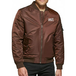 Chaqueta Bomber Personalizada para Hombre, Transpirable, Resistente al Viento, Color Personalizado, Fabricación Profesional al por Mayor, Manga Larga, Estilo Urbano - Product Image 1