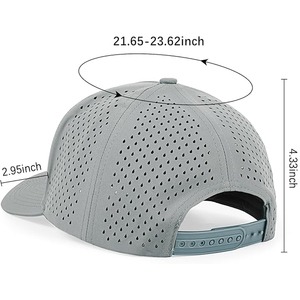 Casquettes de Baseball de Style Tendance Classique Personnalisé Étanche Snapback Découpé Au Laser Trou Perforé Plat Classique Casquettes de Baseball De Sport - Product Image 3