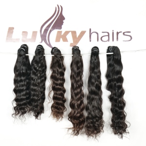Extensions de cheveux humains naturels, 100% vierges, non traités, indiens, cuticules alignées, vague profonde lâche, mèches - Product Image 5