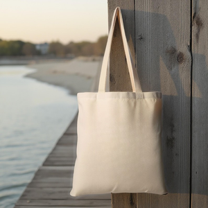 Bolsa de Compras de Lona de Algodón en Blanco de Alta Calidad con Logotipo Personalizado Estampado con Patrón Geométrico Reciclado ORCHID, Venta al por Mayor del Fabricante - Product Image 2