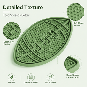 Alfombrilla de Silicona para Lamer para Mascotas, con Borde Elevado, Plegable, Comedero Lento para Perros y Gatos, para Interiores y Exteriores - Product Image 1