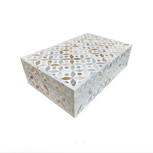 Caja de madera India Ramadán Diseño único especial Disponible Caja de nácar Azul índigo para regalar en los países árabes - Product Image 5