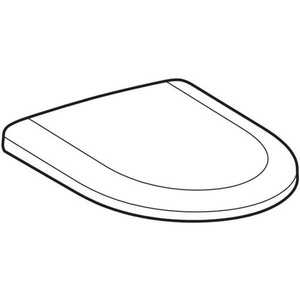 Siège de toilette Geberit RENOVA avec mécanisme de fermeture douce et système de dégagement rapide Blanc - Product Image 5