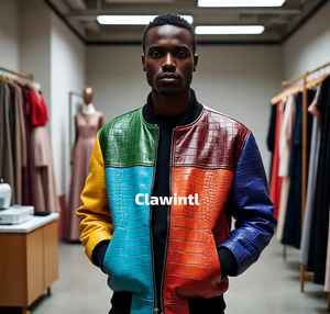 แจ็คเก็ตหนังจระเข้แท้จากโรงงาน | ขายส่งเสื้อผ้าเครื่องหนังที่แปลกใหม่ - Product Image 5