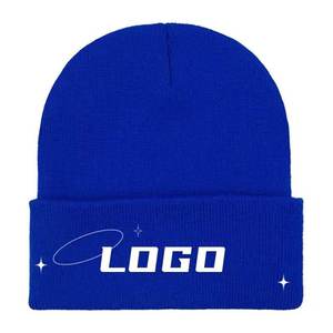 Bonnet en tricot chaud d'hiver uni avec revers, tissu extensible doux, bonnet confortable pour le froid pour hommes et femmes - Product Image 5