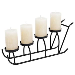 Portavelas de metal personalizable con color negro para decoración navideña y del hogar con tamaños de 10 pulgadas - Product Image 6