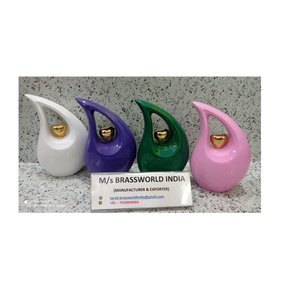 Multi Color Teardrop Adult Cremation <b>Urns</b> for Human Ashes <b>Large</b> Size Funeral Men and Women Jars With Bottom Threaded Lid <b>Urns</b> - Product Image 1