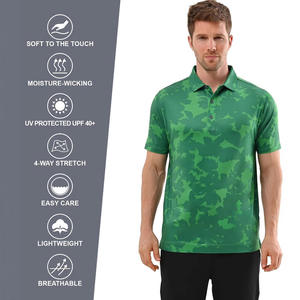 Camisas Polo de Golf Personalizadas para Hombre, de Color Sólido, de Poliéster, Transpirables, de Punto, Casuales, para Uso en Exteriores, con Impresión Digital 360 - Product Image 2