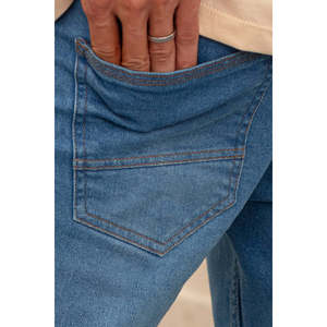 กางเกงยีนส์เดนิมแบบกำหนดเองผู้ผลิตผ้าเดนิมพิมพ์ลาย - Product Image 4
