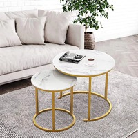 Vente à chaud de table basse moderne en métal table d'appoint et table centrale pour la maison salon meubles élégants pour les espaces de vie