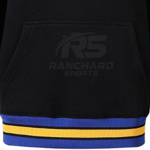Sudadera Personalizada para Hombre con Cuello Redondo, Diseño de Patrón Sólido, 100% Algodón, Forro Polar Premium para Invierno - Product Image 3