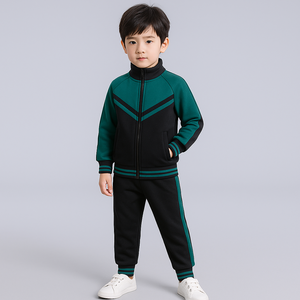 Vêtements de sport Streetwear survêtement solide Fitness enfants école automne respirant poids moyen graphiques personnalisés fermeture éclair complète - Product Image 5