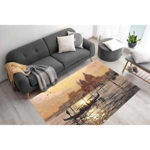 Tapis imprimé au design de la vieille Venise : tapis de bain antidérapant pour la décoration de la maison, tapis fin non tissé - Product Image 1