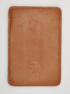 Mini porte-cartes de poche en cuir véritable de haute qualité pour hommes, protection RFID, fermeture à pli court, usine OEM - Product Image 6