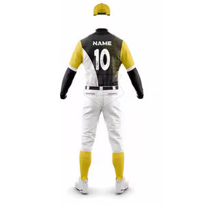 Fabricación de fábrica Ropa deportiva Uniforme de béisbol de alta calidad de color personalizado para adultos - Product Image 3