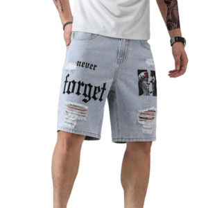 Fashionable Custom Logo Men's <b>Shorts</b> Blue Jeans Clothing Summer <b>Shorts</b> Male Denim <b>Shorts</b> Made in Pakistan for <b>Boys</b> - Product Image 4