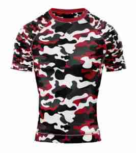 Ensemble Rash Guard de Compression Imprimé Personnalisé pour Hommes – Short de Combat Jiu Jitsu BJJ MMA - Product Image 1