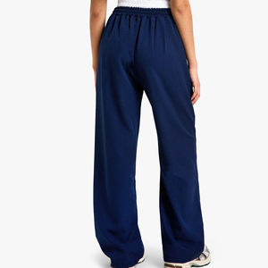 Nouvelle arrivée de pantalons de survêtement baggy à jambes larges en polyester de haute qualité pantalons de survêtement personnalisés sérigraphiés pour femmes - Product Image 5