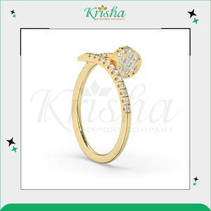 Anillos de Diamantes de Diseño Elegante y Alta Calidad, Color Blanco DEF, Piedras Naturales y Cultivadas en Laboratorio con Claridad VVS/VS de la India - Product Image 2