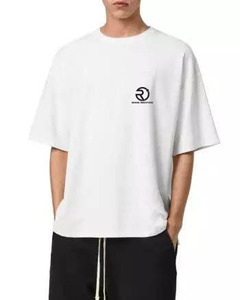 เสื้อยืดแขนสั้นสำหรับผู้ชายทรงหลวมแห้งเร็วผ้าฝ้าย100% พิมพ์ลาย - Product Image 1
