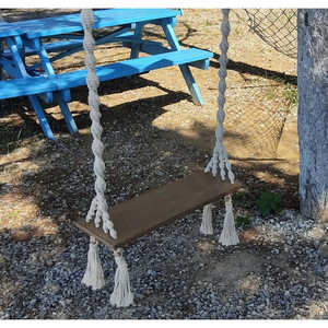 Balançoire d'arbre en macramé pour adultes, décoration de mariage intérieure et extérieure, cadeau, mobilier d'extérieur durable en métal pour jardin - Product Image 2