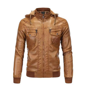 Veste en cuir homme personnalisée de qualité la plus populaire fabriquée au Pakistan Vestes en cuir de moto de qualité supérieure - Product Image 1