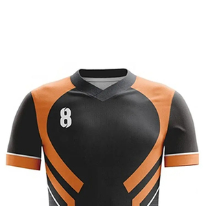 Camisetas de entrenamiento con logotipo personalizado para hombre, conjunto de pantalones cortos, camiseta de fútbol con sublimación sólida, kits de uniformes para jugadores, ropa de camiseta de fútbol - Product Image 6