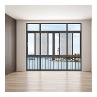 Fenêtre coulissante en aluminium sur mesure certifiée NFRC, grande taille, avec moustiquaire, hermétique, à double vitrage, écoénergétique