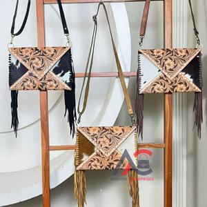 กระเป๋าสะพายข้างผู้หญิงสไตล์วินเทจ หนังวัวแท้ งานแฮนด์เมด ดีไซน์เนอร์ รับผลิตตามสั่ง ขายส่ง OEM - Product Image 1