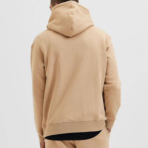Sweat à capuche pour homme en molleton 100% coton 340 g/m², uni, coupe ample, avec cordon de serrage, grande taille, idéal pour l'hiver, vente en gros - Product Image 6