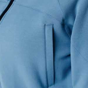 Ensemble de survêtement décontracté en coton pour femme avec logo imprimé en relief sur le devant, coupe courte, à capuche, brodé, idéal pour l'hiver - Product Image 5