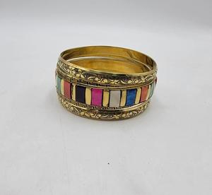 Bracelets en laiton élégants faits à la main avec incrustation d'os bijoux de mariage tendance pour hommes femmes beaux bracelets pour des occasions spéciales - Product Image 3