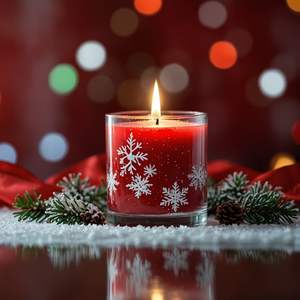 Wholesale Custom Forest Pine <b>Tree</b> Pattern Scented Soy Wax <b>Candle</b> Mason Glass Jar For <b>Christmas</b> Holiday Home Decorative Bulk Gift - Product Image 4