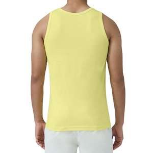 Prix de gros, débardeurs de sport pour hommes avec logo personnalisé, haute qualité, respirants et légers, broderie, couleur unie avec impression en relief - Product Image 5