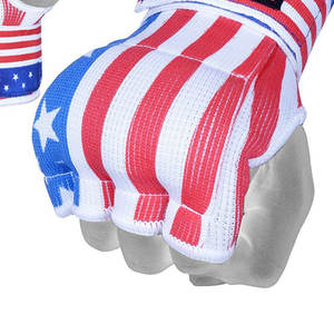Guantes de boxeo de gel con logotipo de marca personalizado con vendajes para manos para artes marciales y empuñaduras - Product Image 4