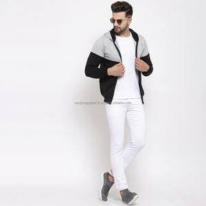 Nardon Apparel Vente en gros Veste en laine Sherpa vierge avec capuche Veste polaire zippée - Product Image 1